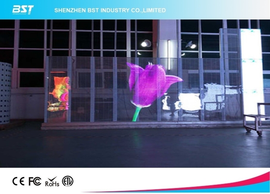 হালকা ওজন LED স্বচ্ছ জাল স্ক্রিন P10 দ্রুত ইনস্টলেশনের জন্য পূর্ণ রঙ প্রদর্শন