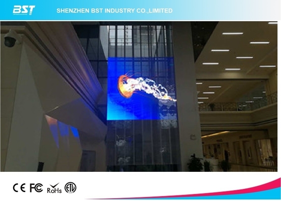 হালকা ওজন LED স্বচ্ছ জাল স্ক্রিন P10 দ্রুত ইনস্টলেশনের জন্য পূর্ণ রঙ প্রদর্শন