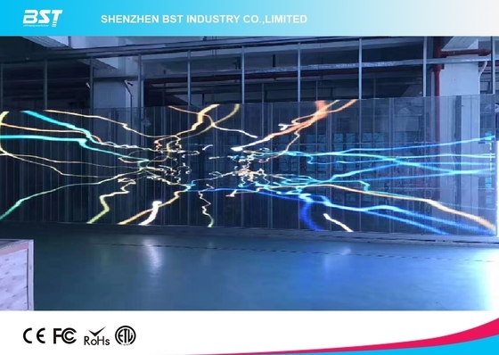 হালকা ওজন LED স্বচ্ছ জাল স্ক্রিন P10 দ্রুত ইনস্টলেশনের জন্য পূর্ণ রঙ প্রদর্শন