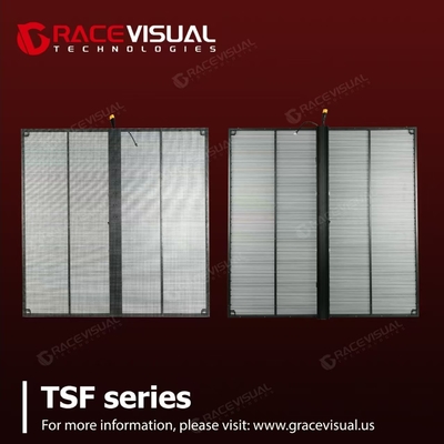 উচ্চ স্বচ্ছতা এবং অতি পাতলা প্যানেল নকশা সঙ্গে TSF সিরিজ স্বচ্ছ LED প্যানেল
