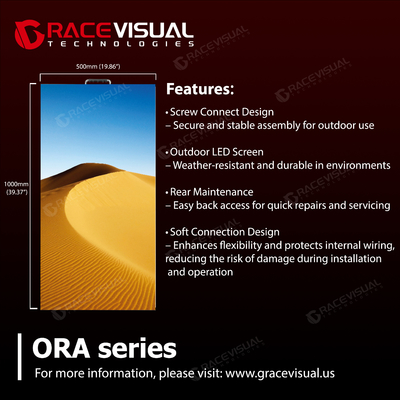 ORA-2.6 থেকে ORA-4.8: স্কেলেবল LED সমাধান – 16-বিট কালার, IP65 সুরক্ষা, এবং 500x1000mm ক্রিয়েটিভ আর্ক অ্যাসেম্বলি