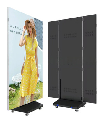 Trifoldable ইনডোর LED পোস্টার ডিসপ্লে বিলাসিতা খুচরা প্রদর্শনী এবং আতিথেয়তা জন্য আদর্শ সঙ্গে বিজোড় এবং উজ্জ্বল